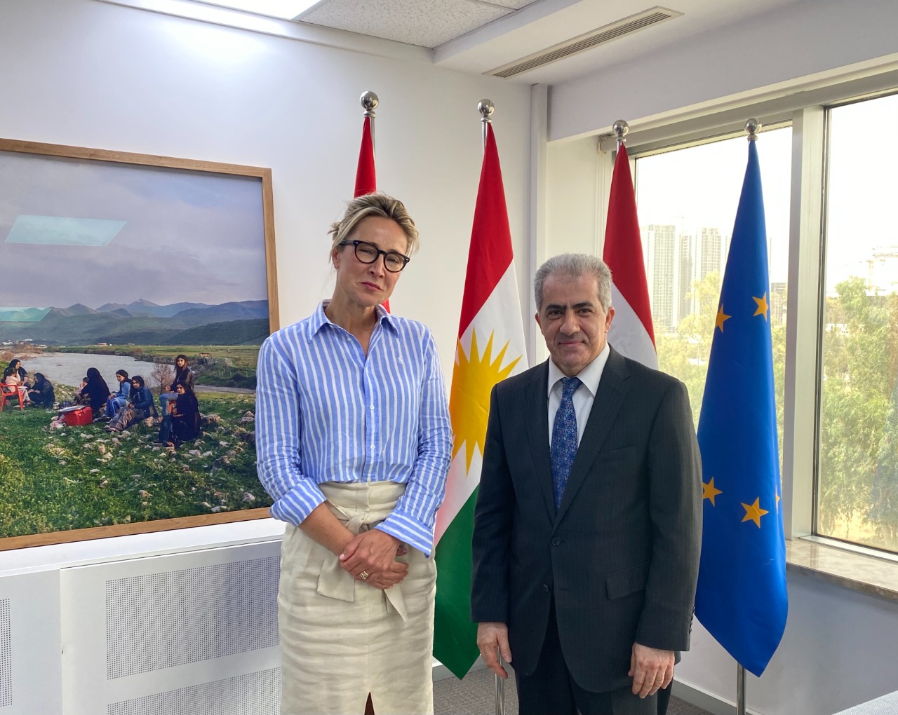 KBBC President, Mr Ashty Aladin meets with Deputy Consul General of the Netherlands Erbil.